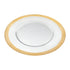 Round Gold Border Glass Charger Plate